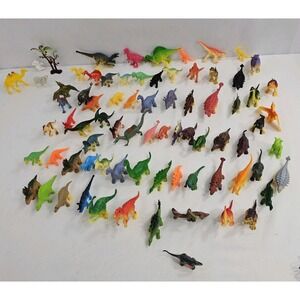 Dinosaur‎ Figurines  73- 2-3" Size -EUC - Mostly Free Stand + 4 Extra Figurines